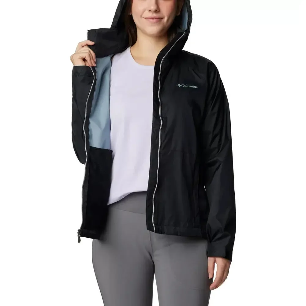 Columbia Women's Switchback III Rain Windbreaker Jacket Black WL0127-01 Size XS - Picture 4 of 11